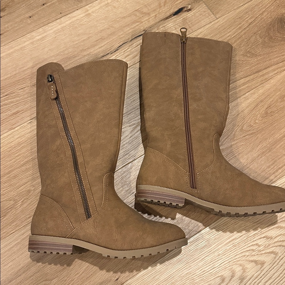 Target Cat & Jack Tan Knee high boots. New without tags. Never worn.